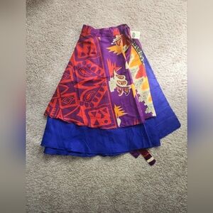 NWT Rainforest Cafe wrap skirt One Size